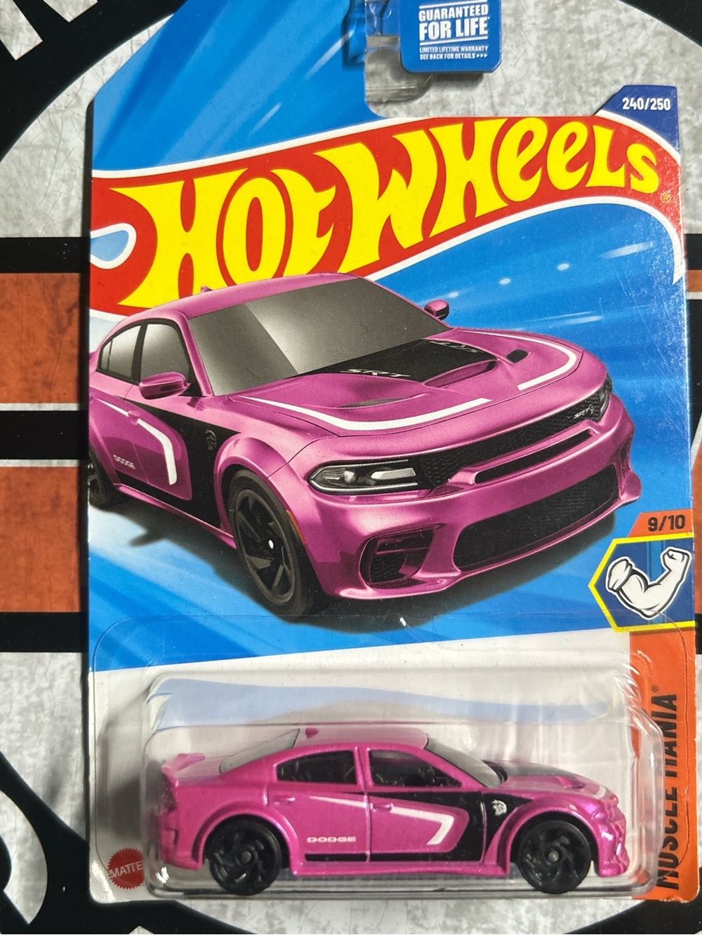 Hot Wheels Kids Pink Dodge Charger Muscle Car Toy